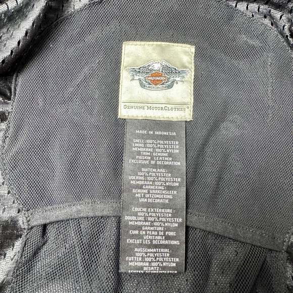 Harley-Davidson Triple Vent Motorcycle Jacket 3X - Picture 8 of 11